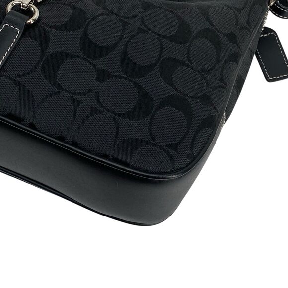 Vintage Coach Signature Clip Hobo 6091 Shoulder Bag Black - Picture 7 of 13